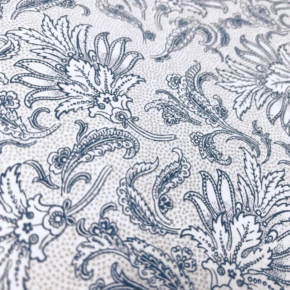 Lauren Ralph Lauren Floral Blue White Gray Queen Bedsheets Fitted & Flat Only